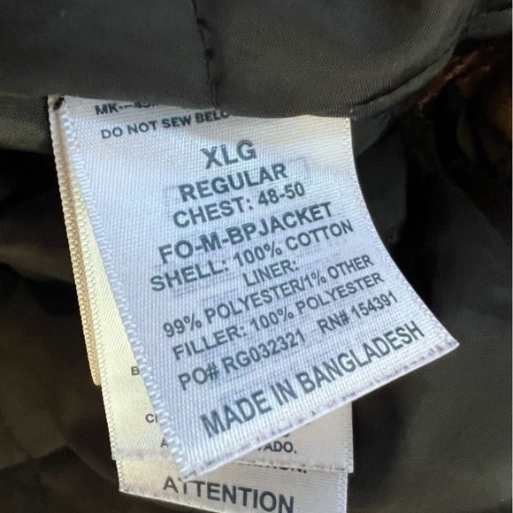 Flight Outfitters Bush Pilot Rugged Weather-Resistant  Zip Bomber Jacket XL - Picture 5 of 7